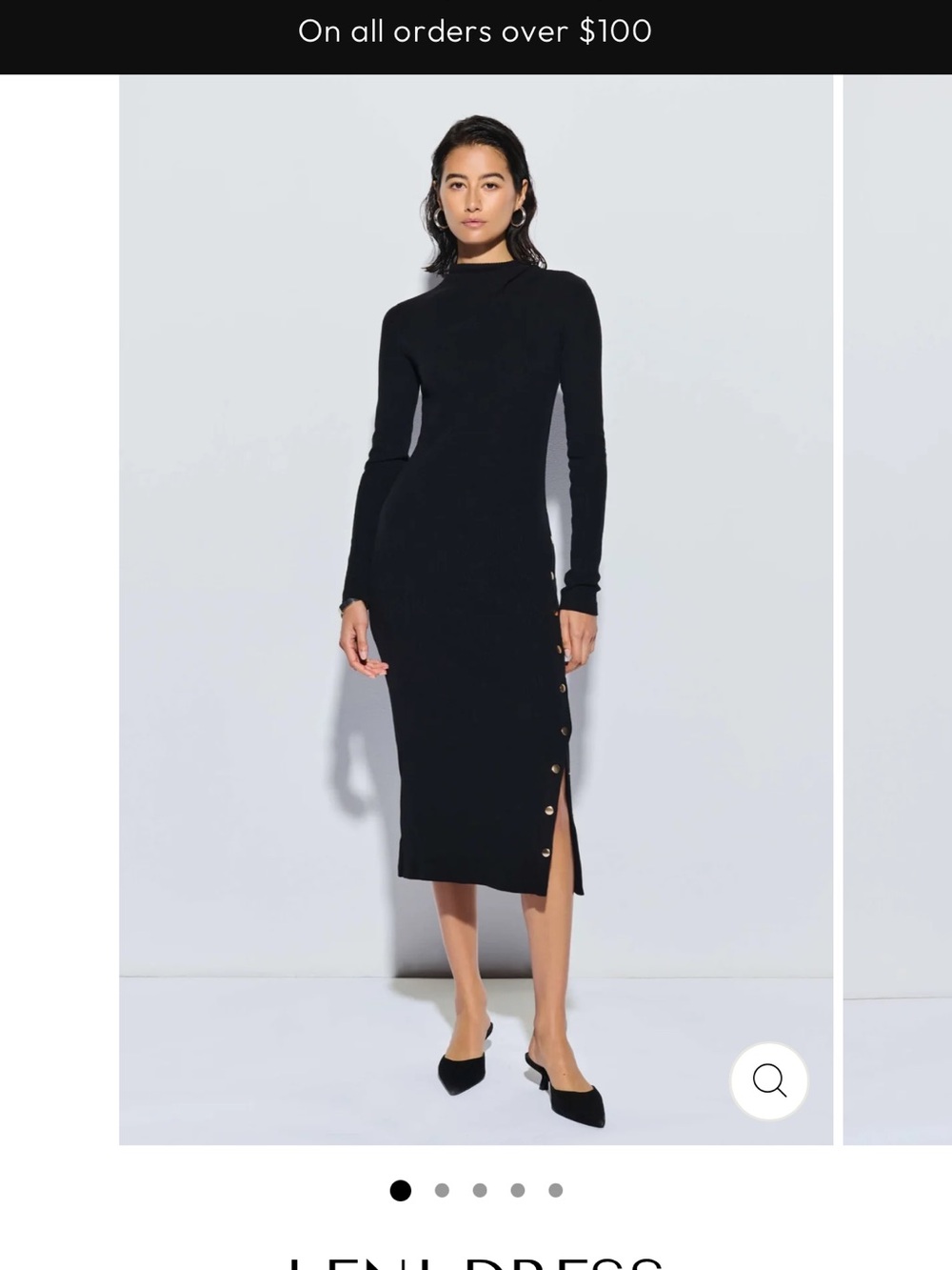 Nation Los Angeles Leni Dress - S